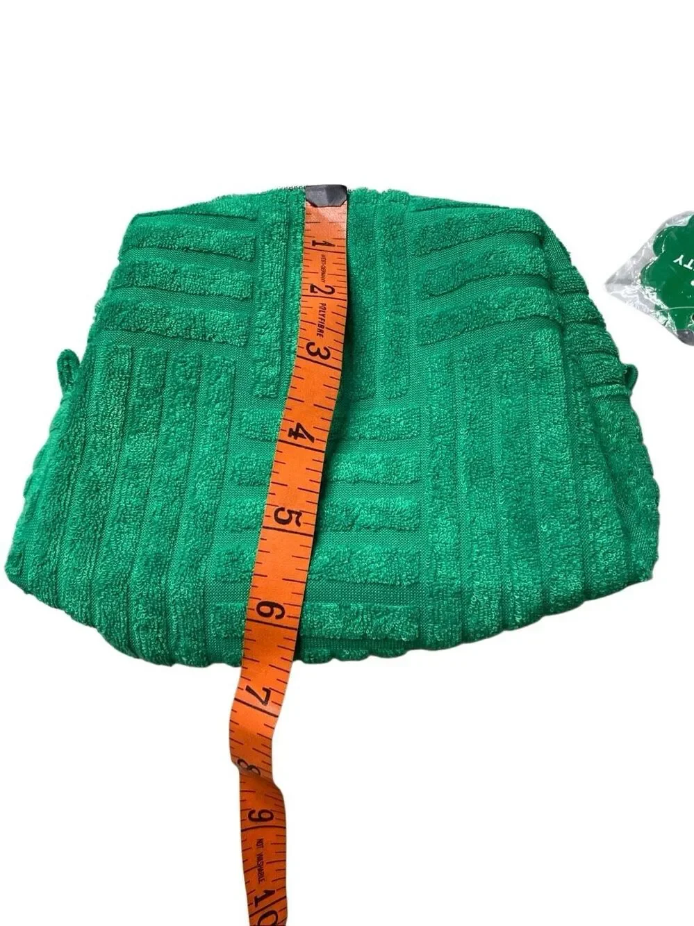 Ulta Beauty Collection Green Terry Cloth Makeup Cosmetic Travel Toiletry Bag Cas